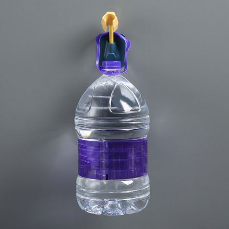Multifunktionale, verstellbare Duschkopfhalterung, selbstklebende Duschkopfhalterung ohne Bohren, Duschkopfbasis in Blau und Gelb (1/5)