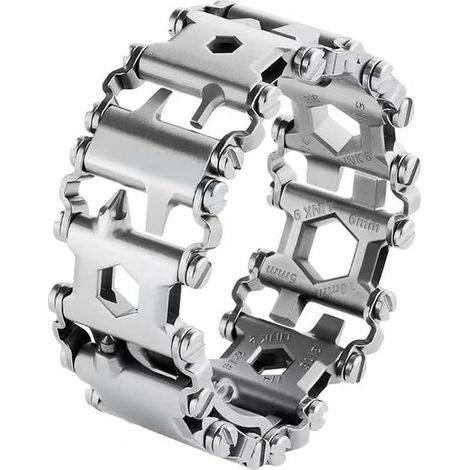 Multifunktions-Werkzeug-Armband-Schraubendreher, Dosenöffner, Flaschenöffner, Schraubenschlüssel, 29-in-1-Edelstahl-Armband, tragbar