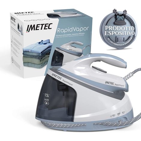 Imetec Rapidvapor Ferro Stiro Generatore Vapore 2400W Piastra Fluid Ceramic 1.2L (1/5)