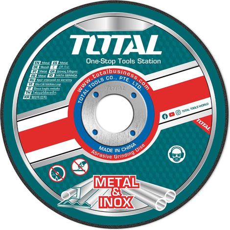 TOTAL Boîte de 10 disques de coupe TAC2211 Ø115 mm