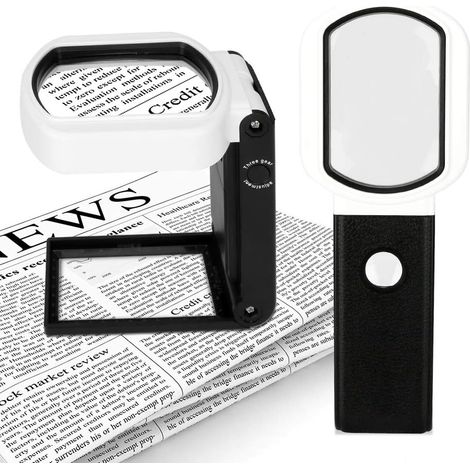 Loupe avec lumière et support25X 10X éclairée à main mains libres à 9 LED (1/5)