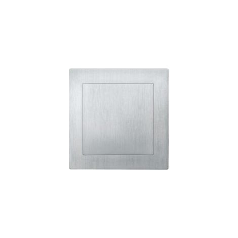 Pomo puerta de encastrar 0 42 4253, cuadrado ,Alu F1