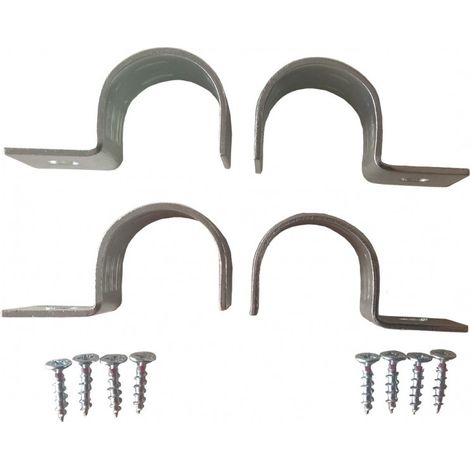 Kit Ganci Omega per Fissaggio 2 Pali Tutori Ø3,5 Alce