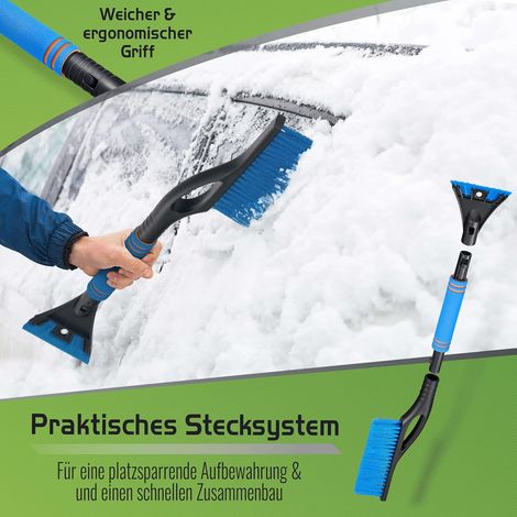 Eiskratzer mit Bürste, lackschonend, 2-in-1, Eisbrecher, Scheibenkratzer, Enteiser, Schneekratzer, Winterauto-Zubehör (1/4)