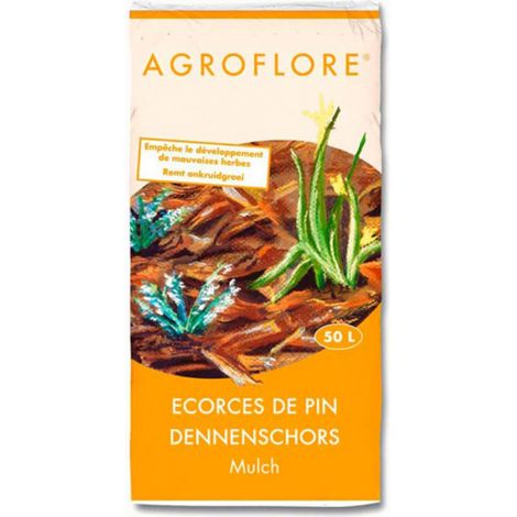 Ecorces de pin mulch Agroflore 50L