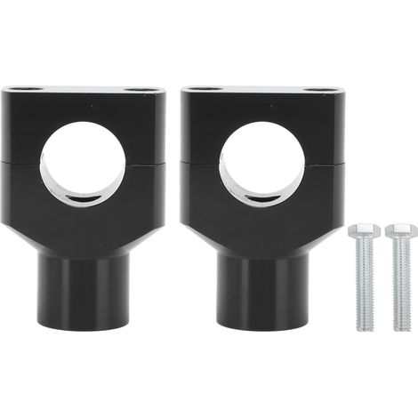 Morsetti di supporto per manubrio di moto, staffa metallica per manubri di diametro 25 mm, veicoli elettrici, neri. (1/4)