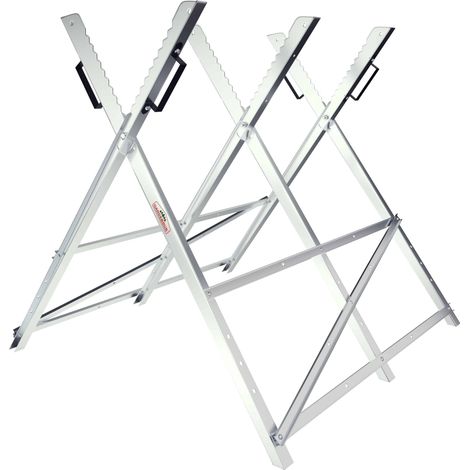 Folding galvanised sawhorse 150kg capacity 83x81x88cm (1/4)