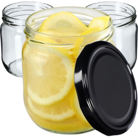 KADAX Marmeladengläser 425ml, Einmachgläser mit Schraubdeckel, Gläser mit Schraubverschluss, Einweck (1/5)