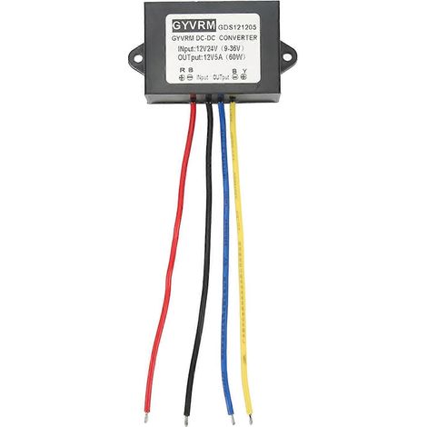 Module régulateur de tension CC/CC, boîtier étanche IP67 en polypropylène, convertisseur de tension 12 V/24 V/9–36 V vers 12 V