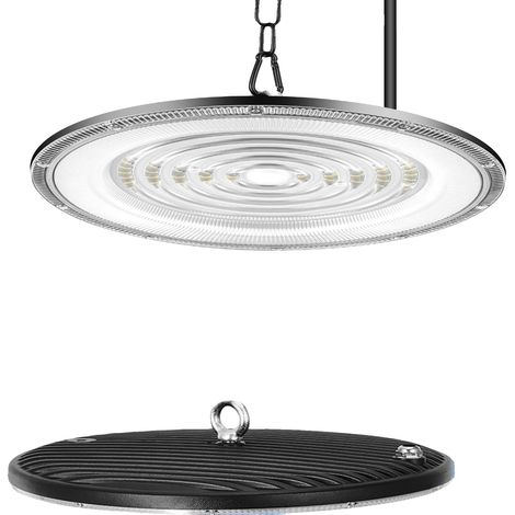 Lámpara de techo LED de alto rendimiento, diseño impermeable, ahorro de energía, 300 W, paquete de 2 unidades. (1/2)