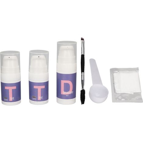Kit teinture sourcils semi-permanent 10ml Black Coffee, pigmenté, résultat instantané, longue tenue, séchage rapide, waterproof, lot teinture sourcils. (1/5)