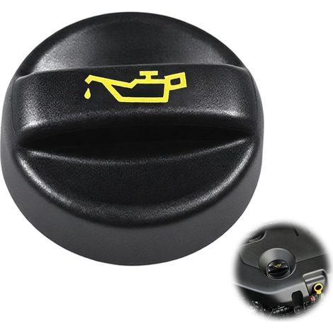 Bouchon de Remplissage d'Huile Moteur Engine Oil Filler Cap, compatible avec Pour C2 C3 C4 Xsara Peu-geot 207 207 208 301 308 508 2008 3008 5008,Référence 9670015080, 9675477380 (1/5)