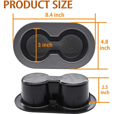 Suitable for 2002-2016 Dodge Ram 1500 cup holders, rear seat cup holders, dual cup holders, beverage cup holders 5HD65DX9AC (1/4)