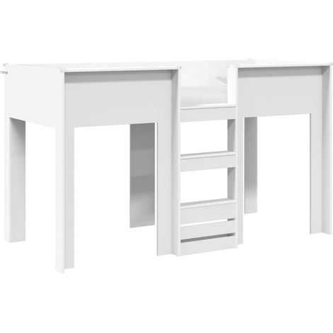Maison Exclusive - Letto a Castello per Bambini Bianco 75 x 190 cm