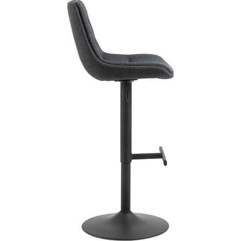 Adisa tabouret de bar tissu gris. (1/5)