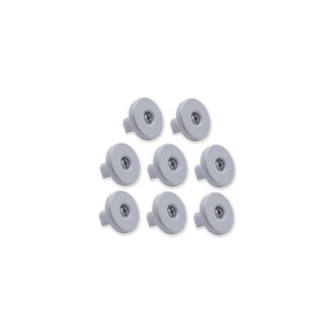 Lot de 8 roulettes pour panier inférieur pour lave-vaisselle Compatible avec Zanussi, Rex, Electrolux, AEG et autres modèles (1/5)