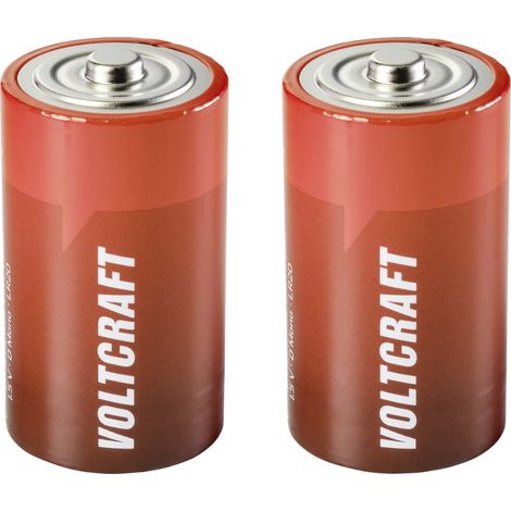 VOLTCRAFT LR20 Mono (D)-Batterie Alkali-Mangan 18000 mAh 1.5 V 2 St.