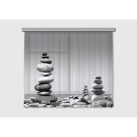 Rideaux tas de galets - 2 pièces - L180 cm x H 160cm (1/3)