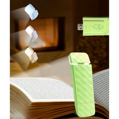 1 Lampe de lecture, 5 LED, 3 modes couleurs, USB rechargeable, pour lire au lit