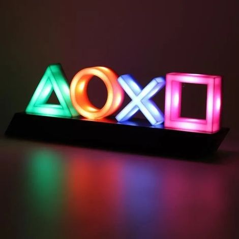 Lampe - PlayStation - Symboles - Vocale Contrôle - 3 Vitesses - LED Rechargeable (1/4)