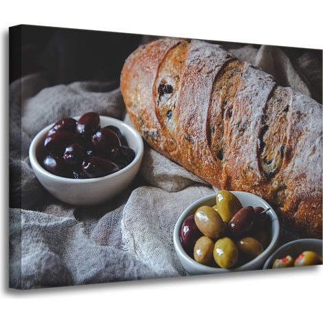 Leinwanddruck Küche Brotlaib 70x50 cm