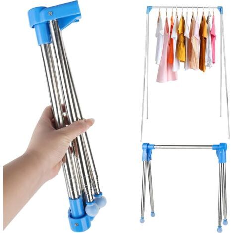 Séchoir à linge portable pliable, 33 à 71,1 cm, portatif, pour voyage, maison, camping, voyage (1/5)