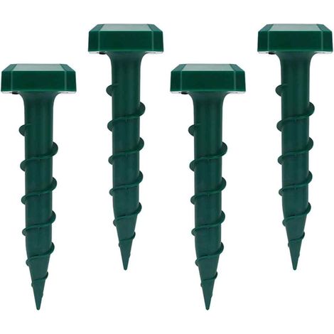 Répulsif à taupes solaire - 3 modes, étanche IPX7, pour l'extérieur - Répulsif à taupes solaire à ultrasons et à sons, répulsif contre les taupes, marmottes et tamias pour pelouse, lot de 4 (1/5)