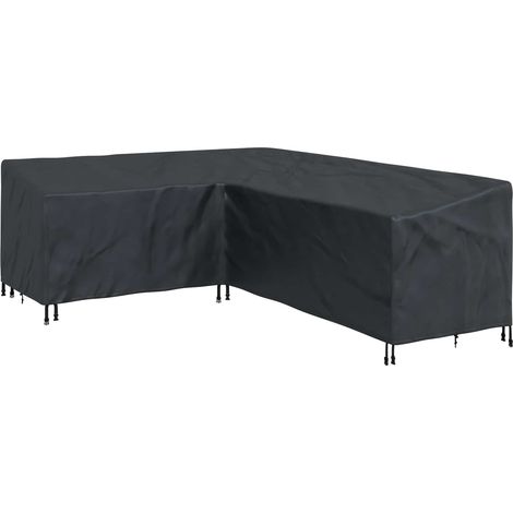 Funda para muebles Negro 260 x 210 x 80 cm Tela Oxford 210D vidaXL