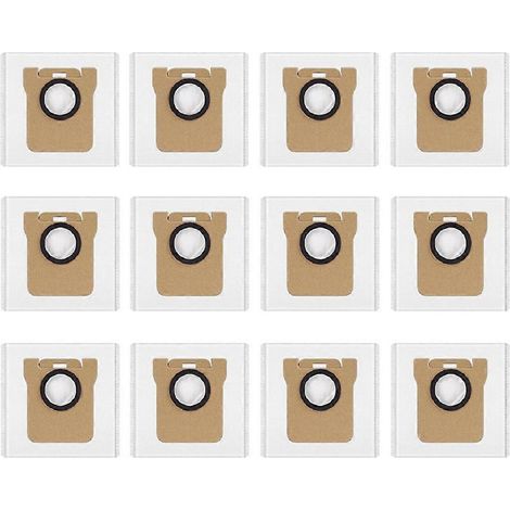 Lot de 12 sacs à poussière pièces compatible avec Xiaomi Mijia 5/5 Pro/OV21CN/X10+/X20+/S10/M30/M40 aspirateur robot (1/5)