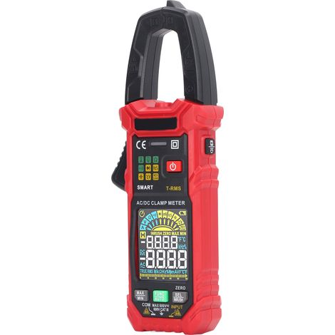 Digitales Zangenamperemeter, Multimeter, Effektivwert-Spannungsprüfer, Strommessung, Temperaturmessung, Kapazitätsmessung, Widerstandsmessung, Dioden-Durchgangsprüfung HT203D (1/5)