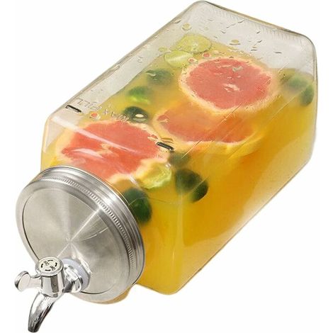Beverage Dispenser Cold Water Dispenser Glass Beverage Dispenser with One Tap Cold Water Dispenser Faucet 3L (1/5)