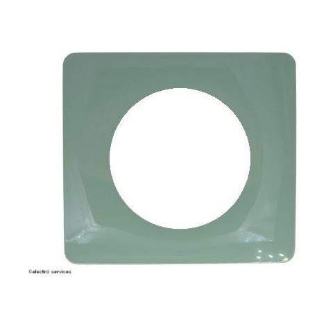 Legrand – Plaque de finition Déco Céliane 1 poste – Fixation à clipser – Plastique – Finition vert céladon – Pour intérieur uniquement