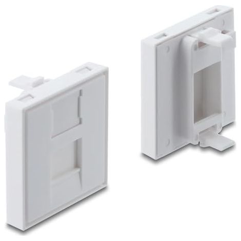 DELOCK EASY PANNEAU DE MODULE 45 V POUR MODULE KEYSTONE 1 POR45 X 45 MM BLANC 81552