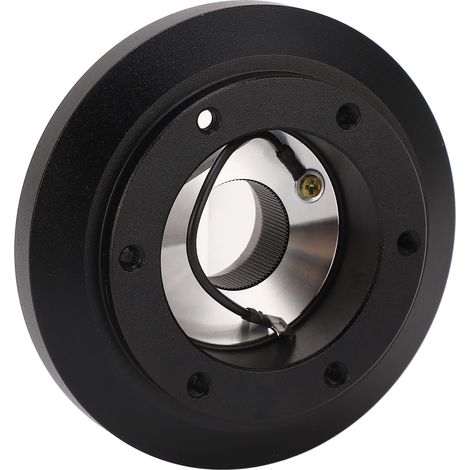 Adaptateur de volant 6 trous en aluminium noir améliorant le confort de conduite pour A3 A4 A6 A8 (1/5)