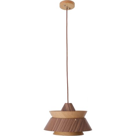 Lampada a sospensione Kioto legno E27 60W Maxlight (1/3)