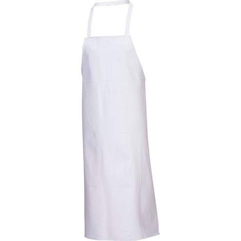 Delantal Alimentación Impermeable y Químicamente Resistente / Blanco