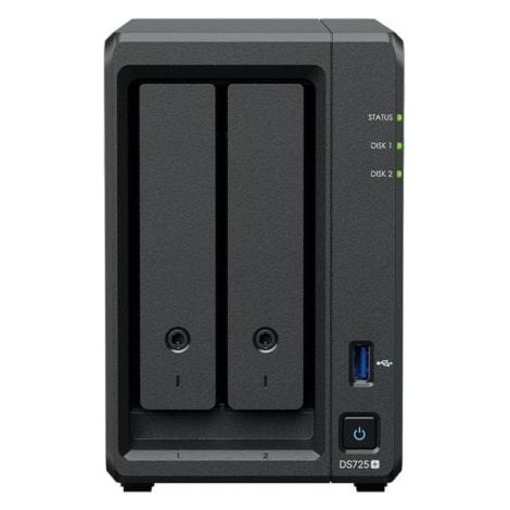 NAS Synology Diskstation DS725+/ 2 Bahías 3.5- 2.5/ 8GB DDR4/ Formato Torre