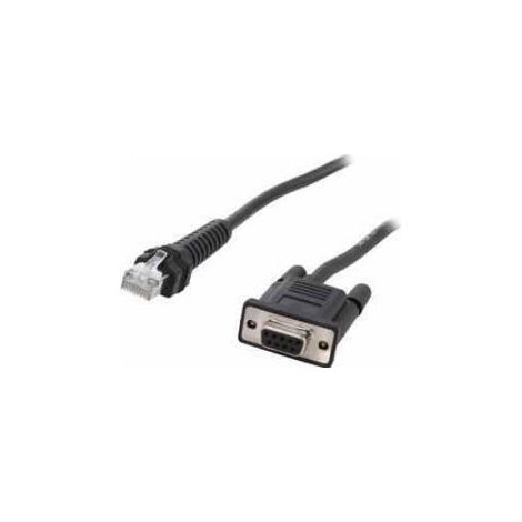 Zebra CBA-RF5-S07ZAR RS232 DB9 Hembra Cable recto para congelador 2,1m