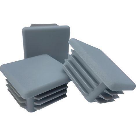 Tappo interno per profilo, pilastro, tetto 70x70, 50 pezzi, grigio (1/5)