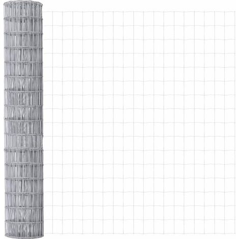 Clôture de jardin， Clôture Euro 1.5x10 m en acier galvanisé CFW15003 (1/5)