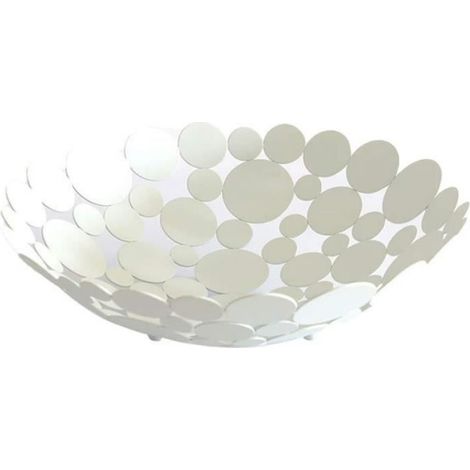 Corbeille à Fruits Design,Fruit Basket,Métal Fruit Bowl métal Panier,bol décoratif pour Porte-fruits Countertop légumes Pain Blanc (1/4)