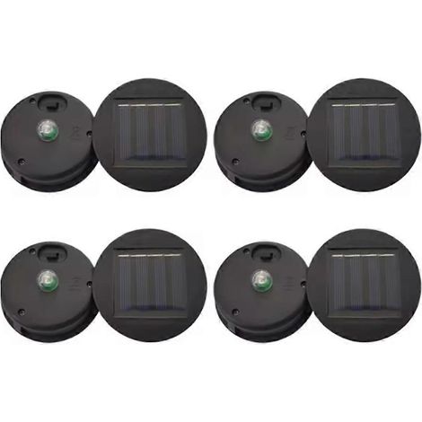 Convient pour Lot de 4 Solar lanterne pièces de rechange extérieur ajouré Projection lanterne adapté pour suspendu (1/5)
