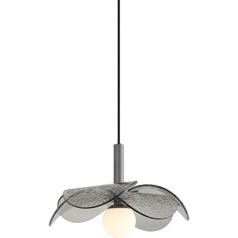 QAZQA Designer Pendant Lamp Silver with Smoke Glass - Kemner (1/5)