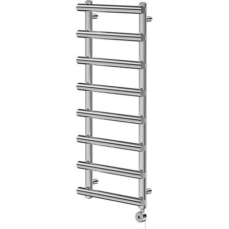 Finley Chrome 1150mm x 500mm Designer Digital Thermostatic Electric Heated Towel Rail (1/5)