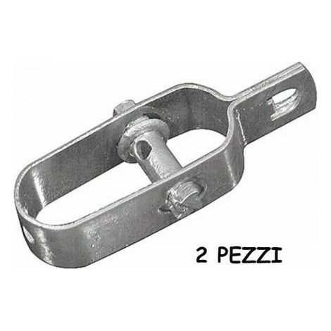 MORSETTO TIRAFILO TENDIFILO ZINCATO TIRA TENDI FILO RETE MM 100 2 PZ (12368/2)