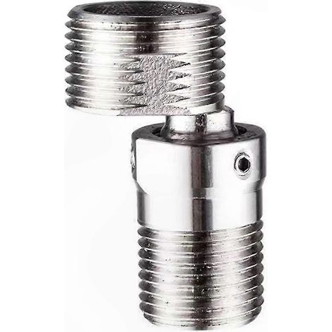 Adaptateur de raccord mural pour douche à pied incurvé rotatif à 360° avec vis excentrique (1/5)