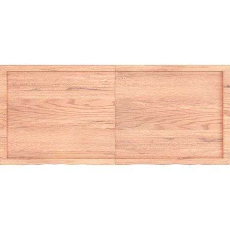 Étagère murale,Étagère flottante marron clair bois chêne massif traité CFW43822 (1/5)