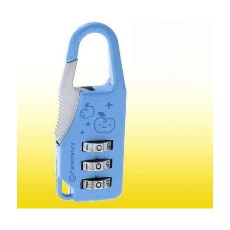 Mini rücksetzbares 3-stelliges Zahlenschloss Maya Blue (2208fb4bc3cf663f1cf74cfe1bd04b4f)