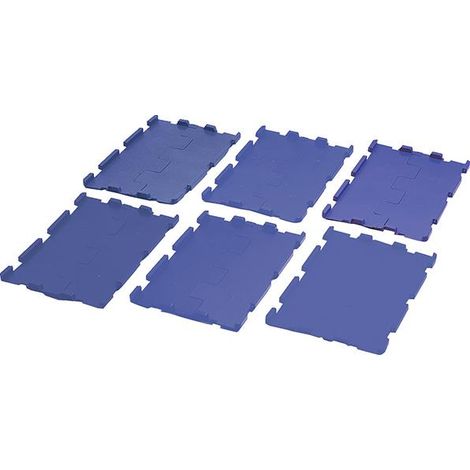 Klappdeckel PP L400xB300mm blau m.Scharnier 4St./Karton LA-KA-PE (1/3)