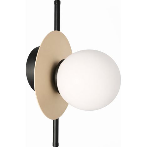 Wandleuchte 1xE14 Luma Black/Latte (1/5)